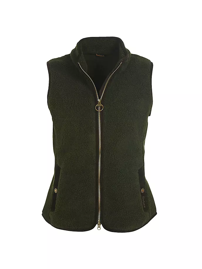 

Флисовый жилет Burford Barbour, цвет olive classic