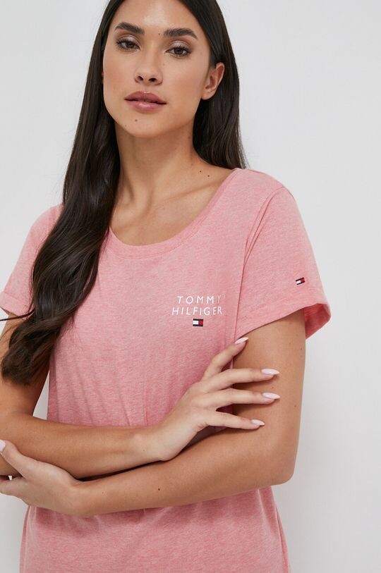 

Хлопковая футболка для отдыха Tommy Hilfiger, розовый