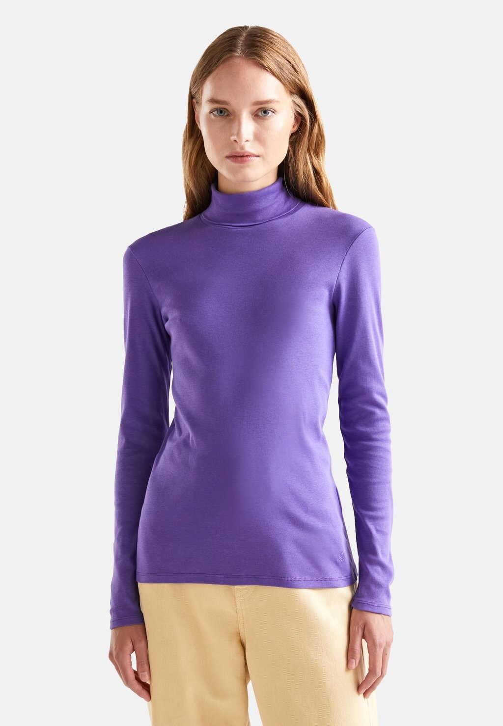

Рубашка с длинным рукавом United Colors of Benetton, фиолетовый