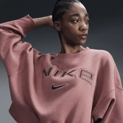 

Толстовка Nike Sportswear Phoenix Fleece, цвет Canyon Pink/Light Orewood Brown/Red Sepia