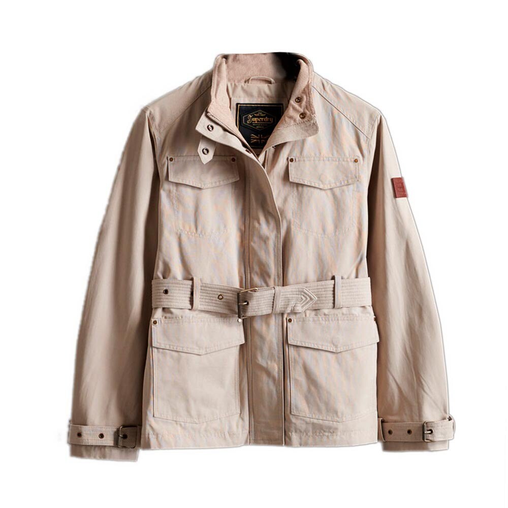 

Куртка Superdry Belted Stud Rookie, бежевый