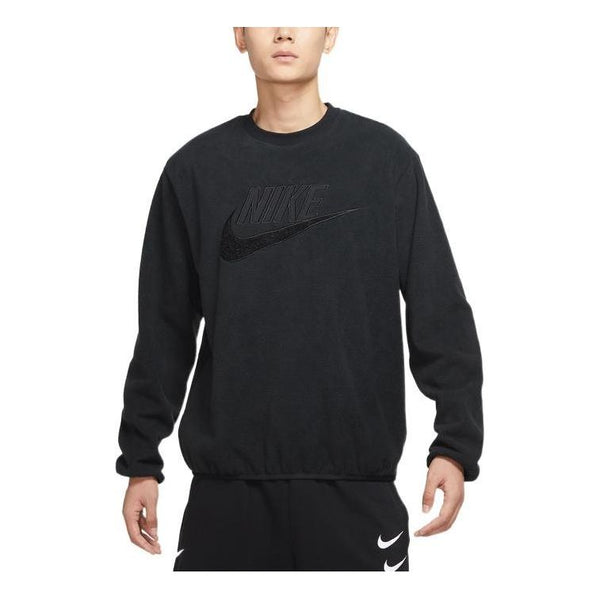 Толстовка Nike NSW fleece logo sweatshirt 'Black', черный