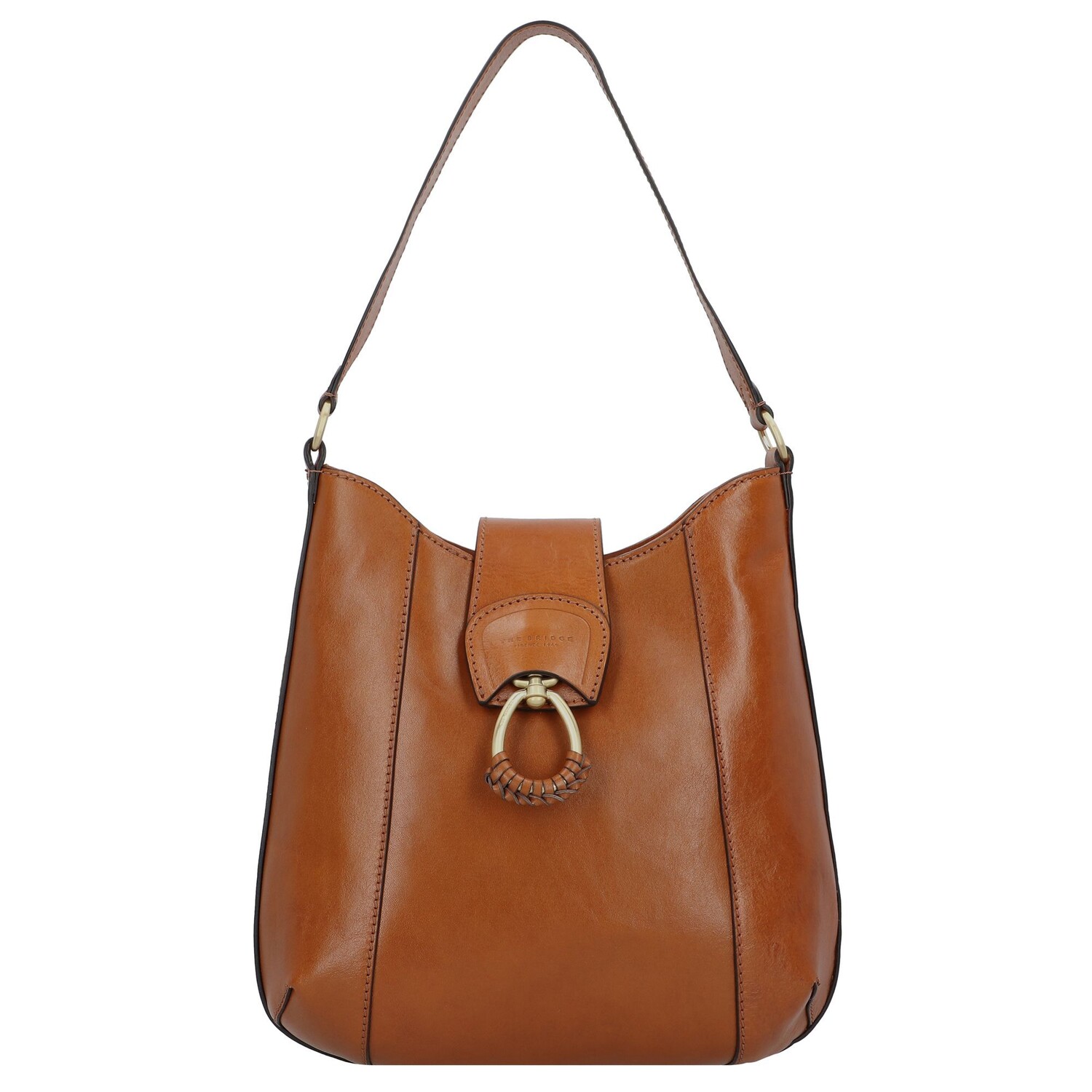 

Сумка через плечо The Bridge Erica Leder 30 cm, коньячный