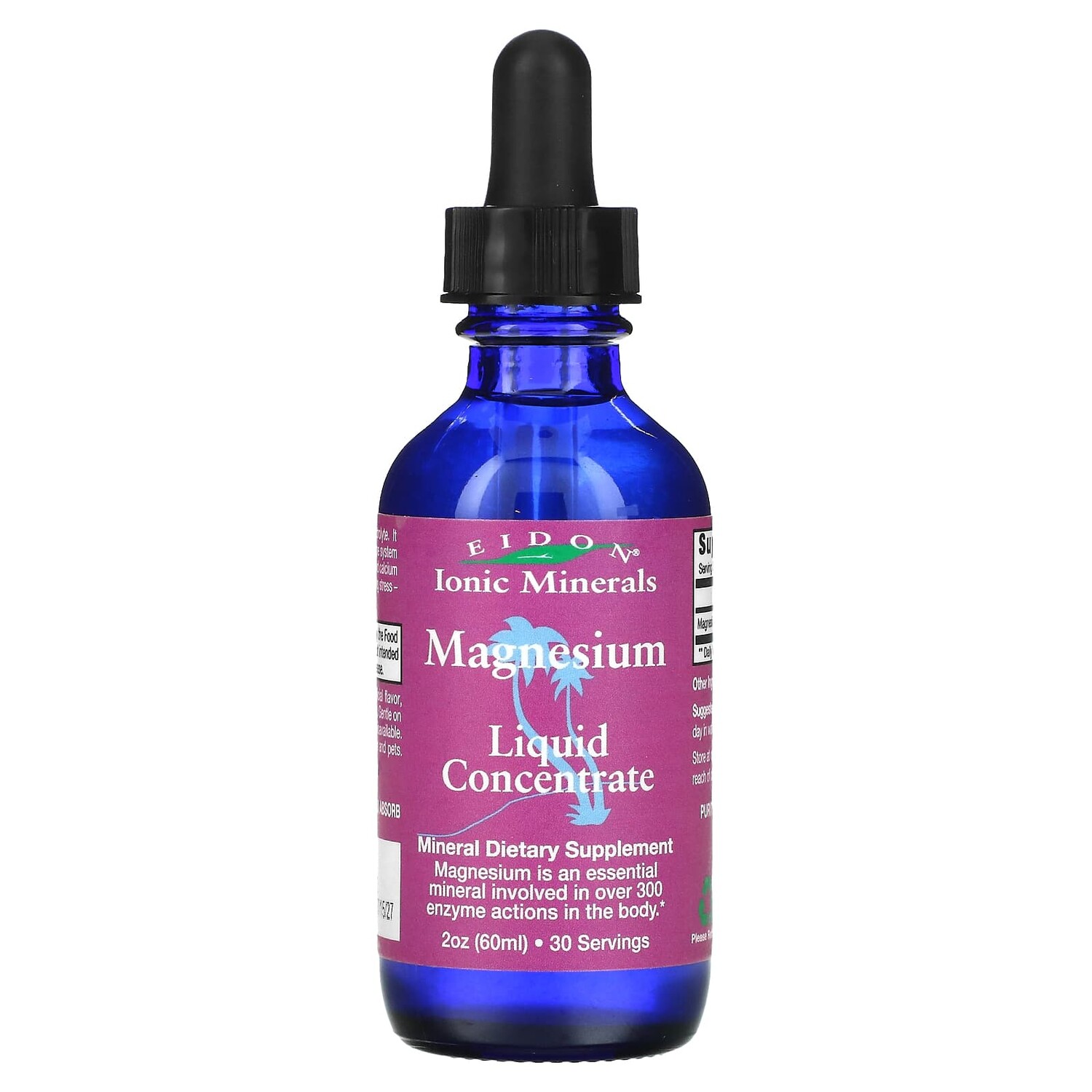 

Магний, жидкий концентрат, 60 мл (2 унции), Eidon Mineral Supplements