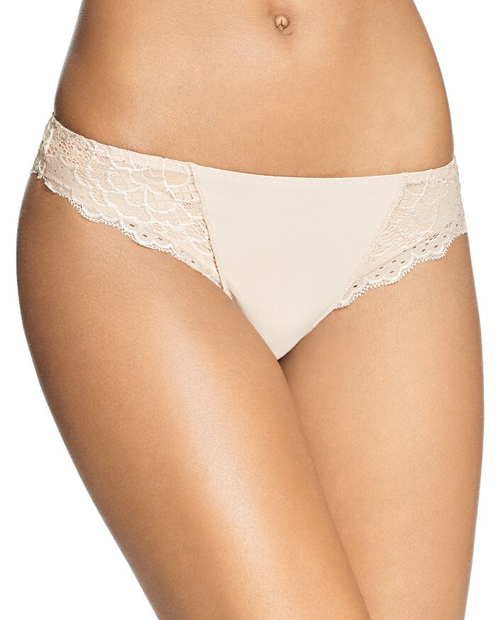 

Cheeky Tanga с кружевной отделкой Caresse Simone Perele, кремовый