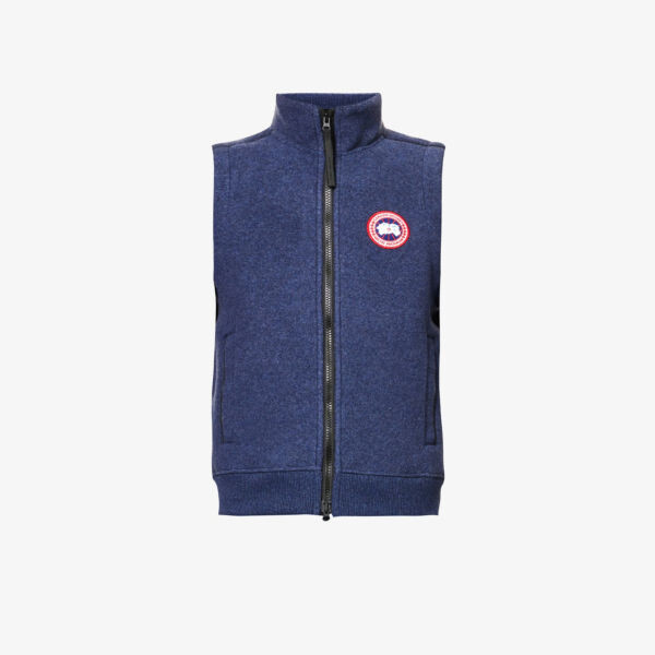 

Жилет mersey из переработанной шерсти с воротником-воронкой Canada Goose, синий