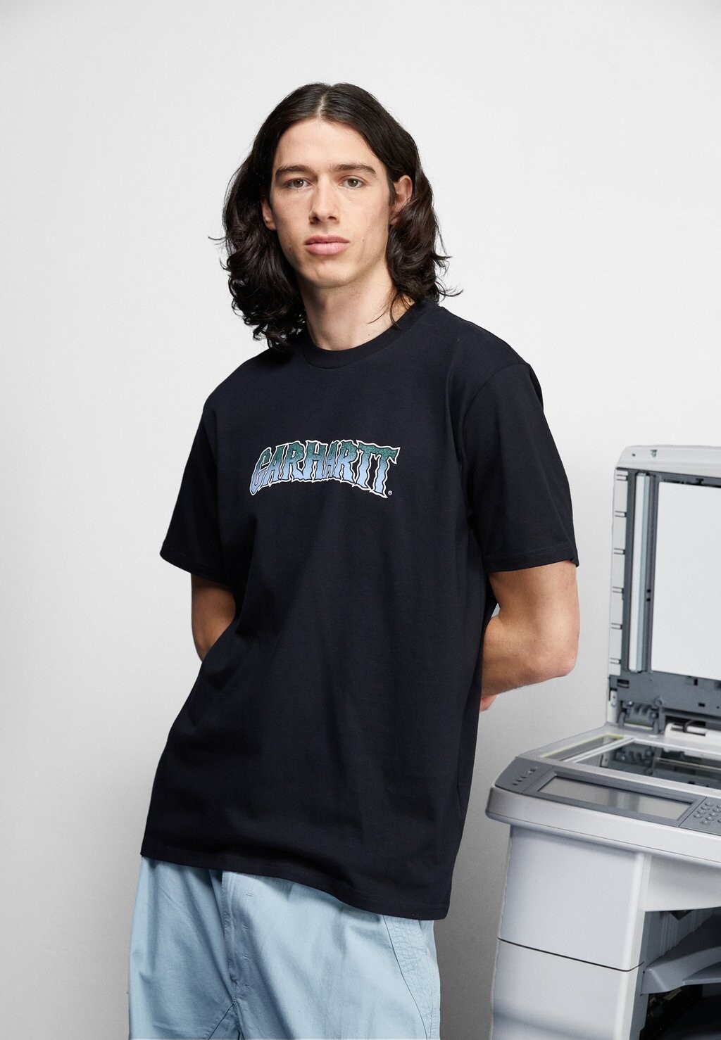 

Футболка с принтом Carhartt WIP, черный