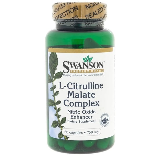 Swanson, L-Citrulline Malate, малатный комплекс, 750 мг, 60 капсул swanson l citrulline malate 750 mg 60 капсул