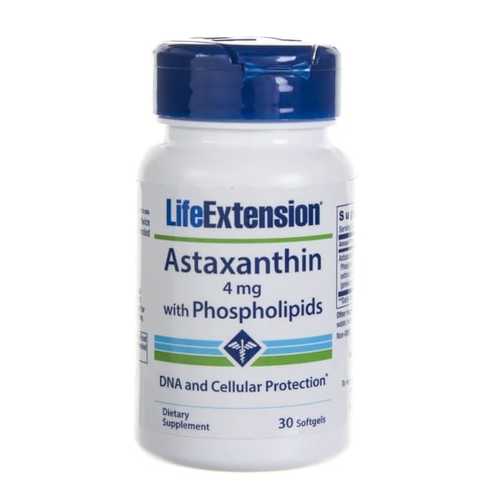 Life Extension, Астаксантин с фосфолипидами 4 мг, 30 капсул life extension астаксантин с фосфолипидами 4 мг 30 капсул