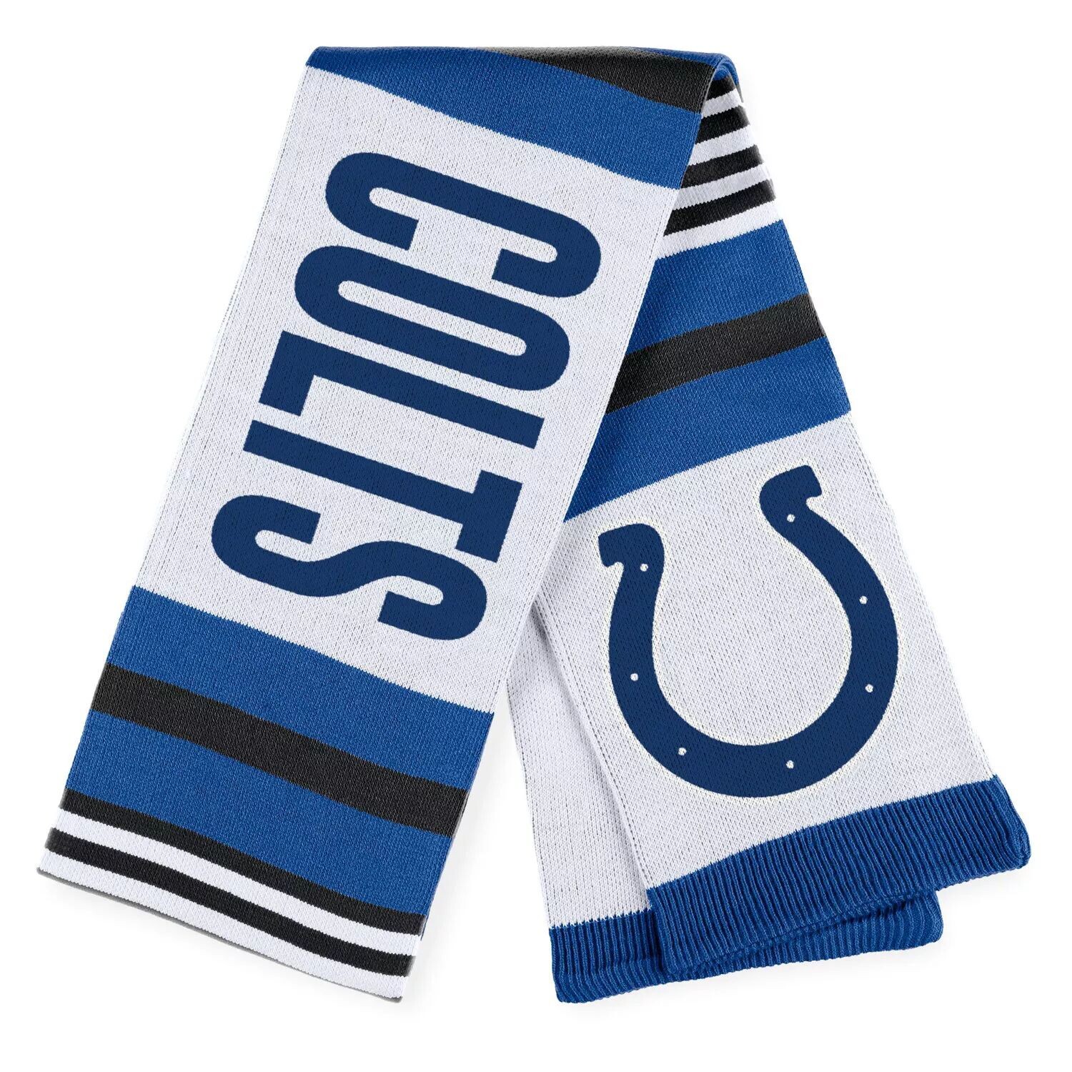 

Женская одежда Erin Andrews Жаккардовый полосатый шарф Indianapolis Colts