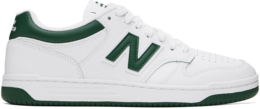 

Кроссовки New Balance 480, белый/зеленый
