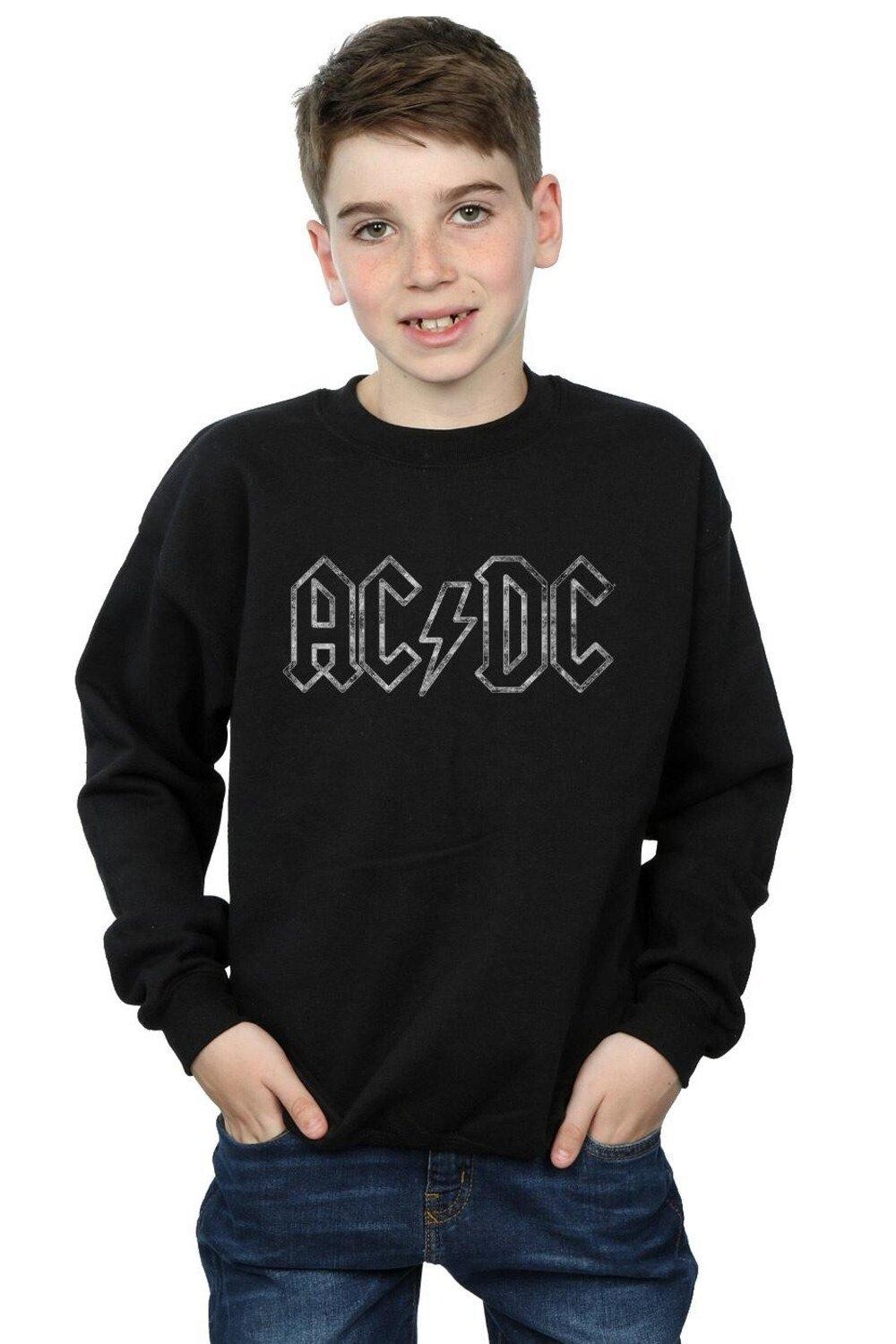 

Толстовка с зубчатым логотипом AC/DC, черный