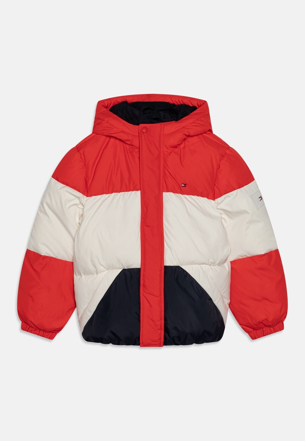 

Пуховик ESSENTIAL COLORBLOCK Tommy Hilfiger, цвет red/white/blue