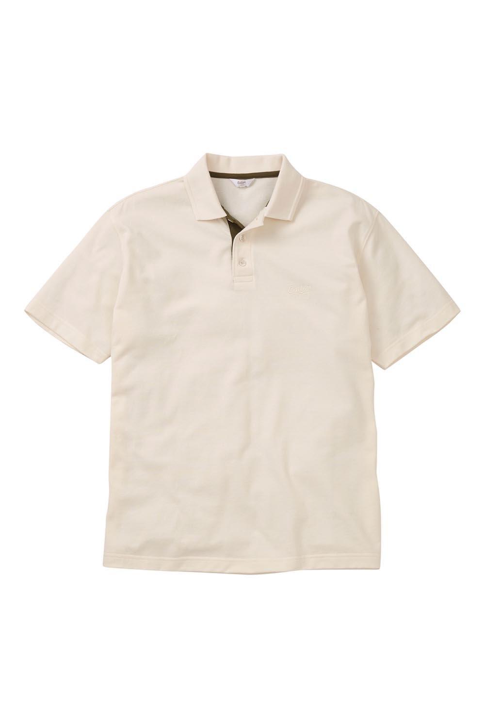Рубашка поло с коротким рукавом Cotton Traders, белый цена и фото