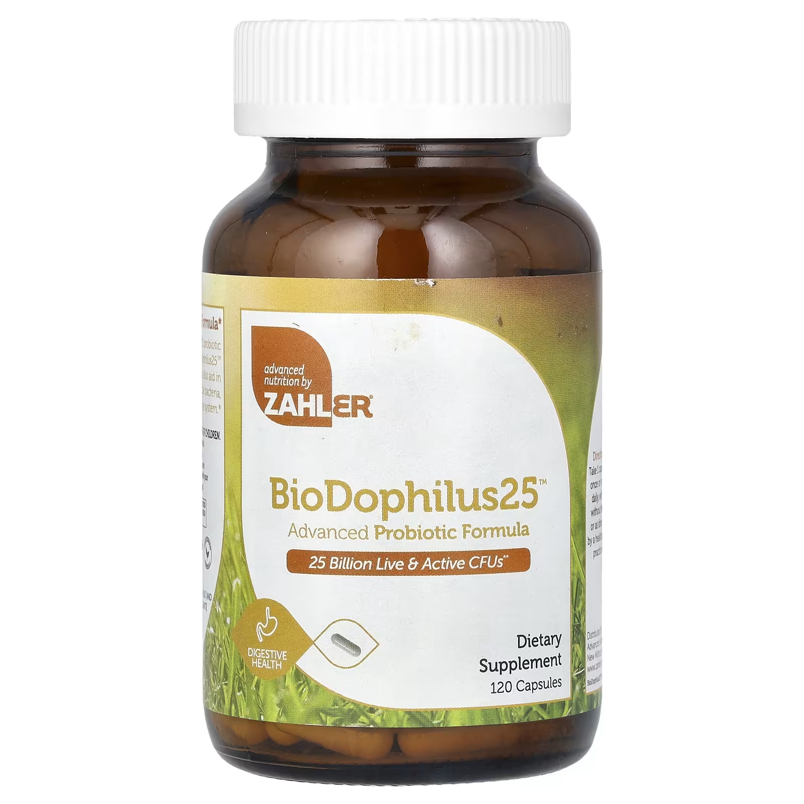 Zahler BioDophilus25 Усовершенствованная пробиотическая формула, 25 миллиардов КОЕ, 120 капсул zahler biodophilus25 улучшенная формула с пробиотиками 60 капсул