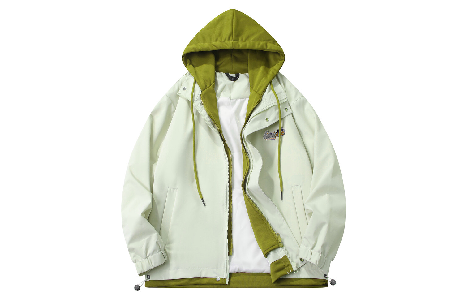 

Куртка унисекс Lonsdale, цвет Black+Light Heather Gray