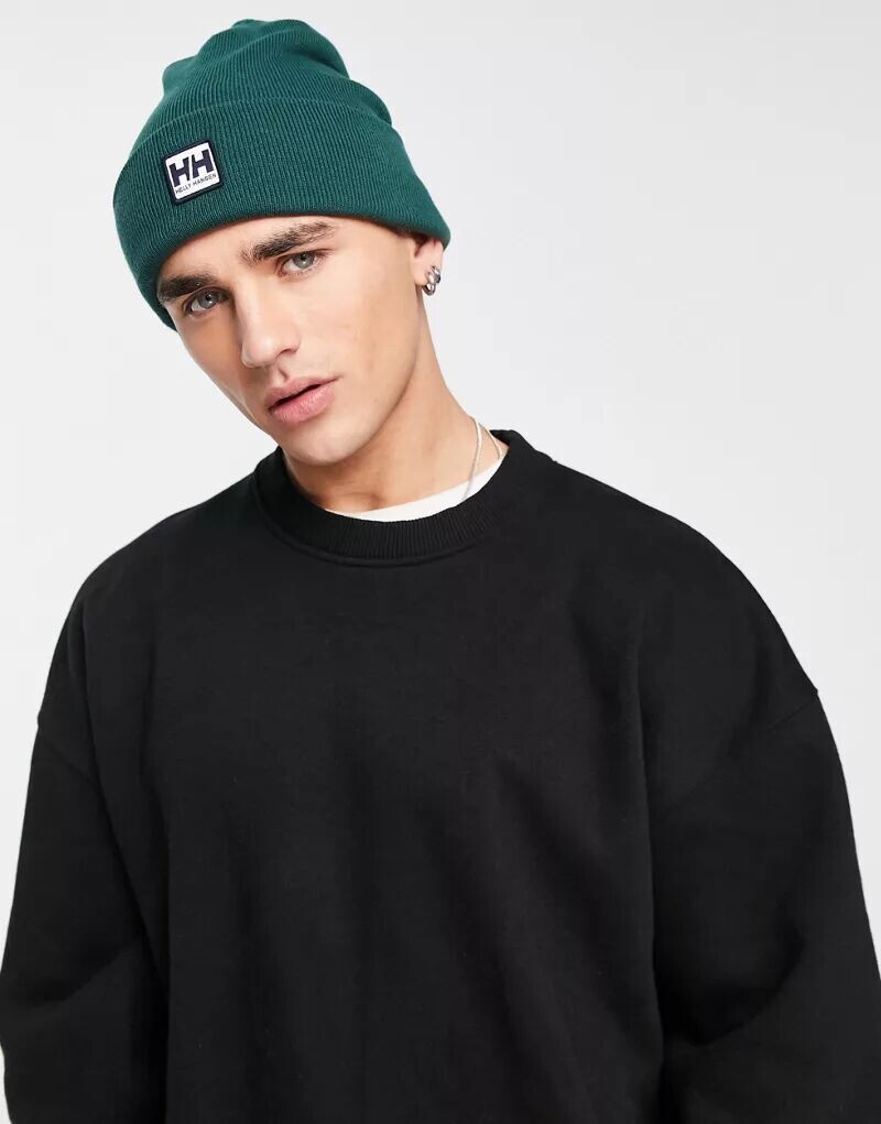 Зелёная шапка-бини Helly Hansen Urban Cuff helly hansen urban cuff beanie