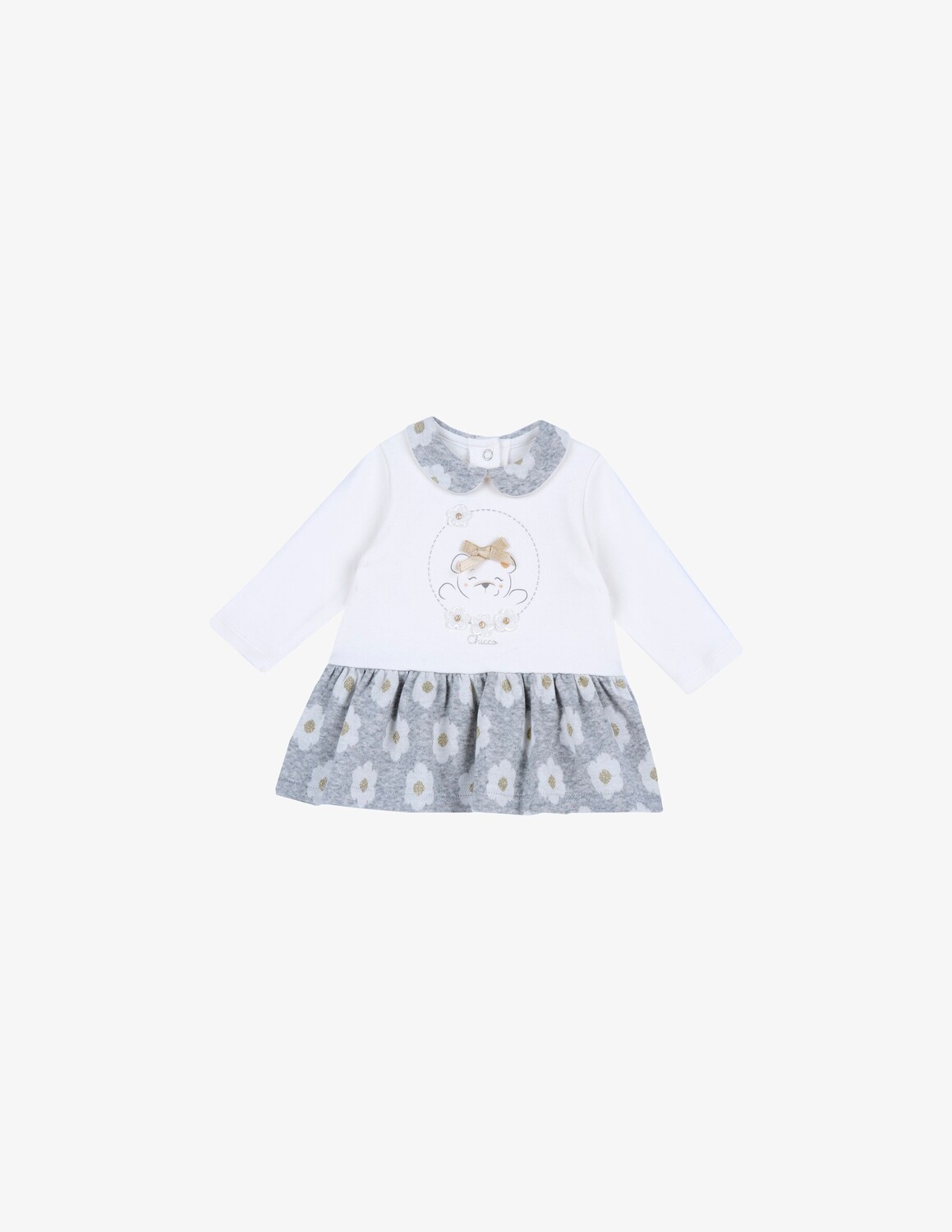 

Платье с длинными рукавами Chicco, белый