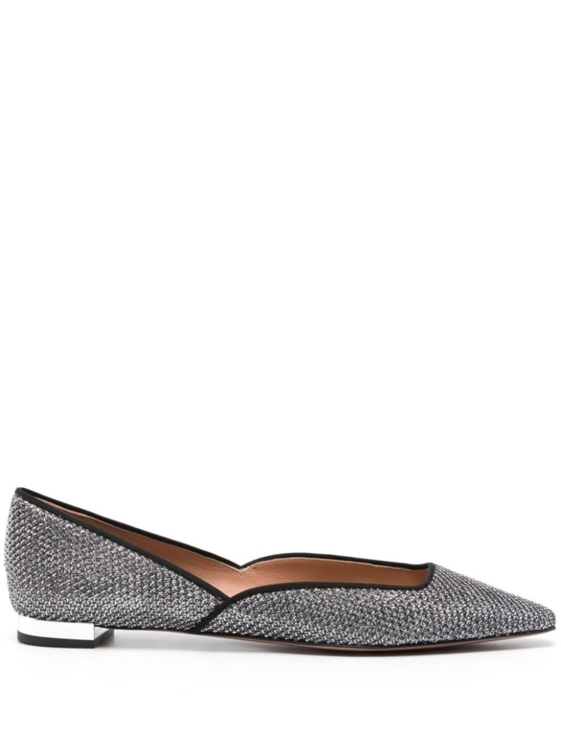 

Aquazzura балетки Maia, серебристый