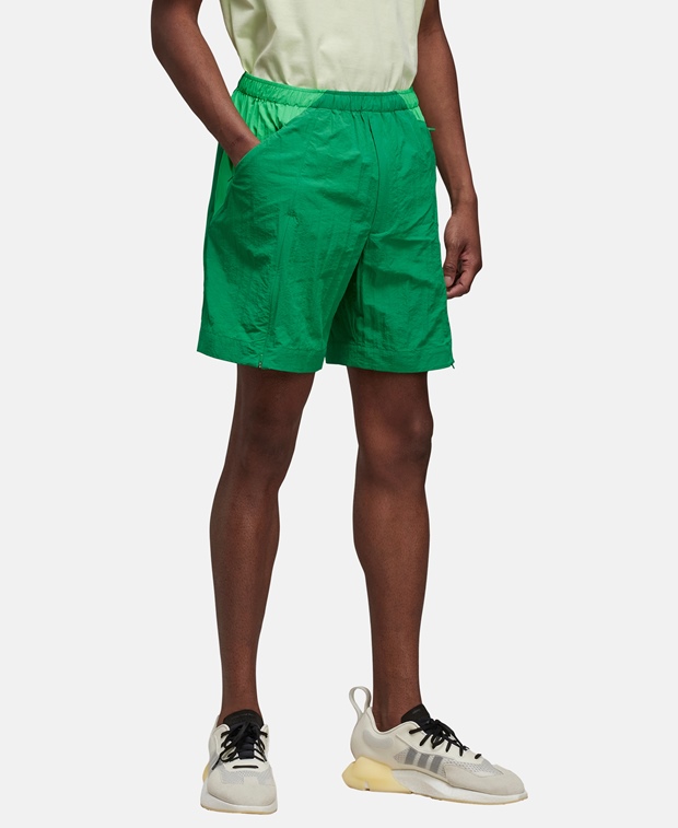 Шорты для бега adidas, зеленый Adidas
