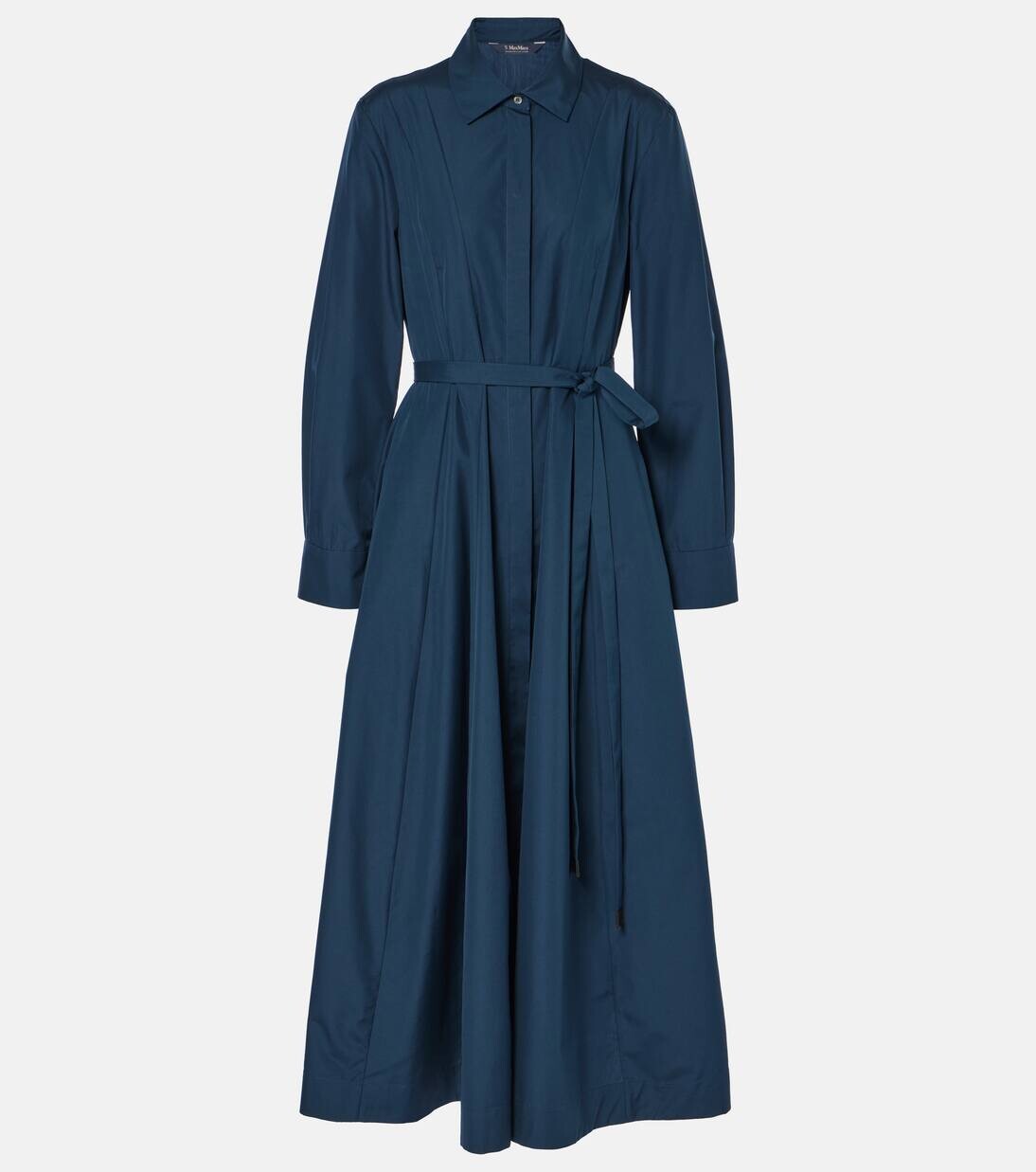 

Платье-миди из хлопка с плиссе Patty 'S Max Mara, цвет special blue