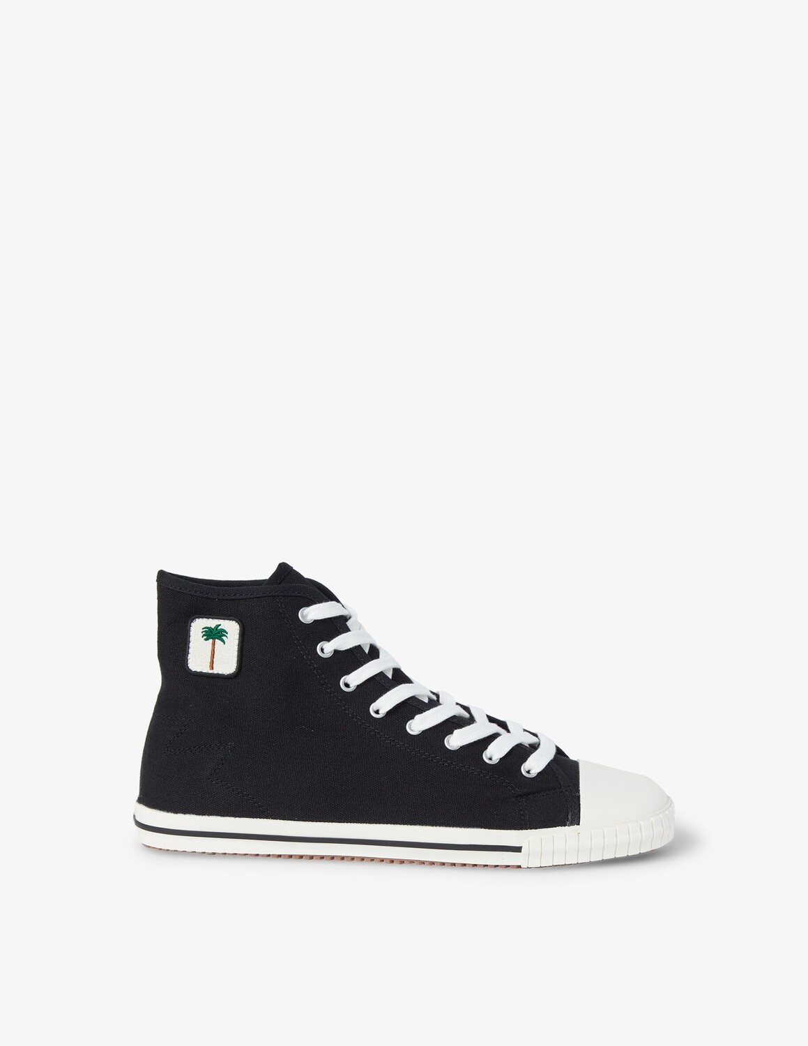 

Кроссовки Hi-top с вышивкой пальм Palm Angels, черный