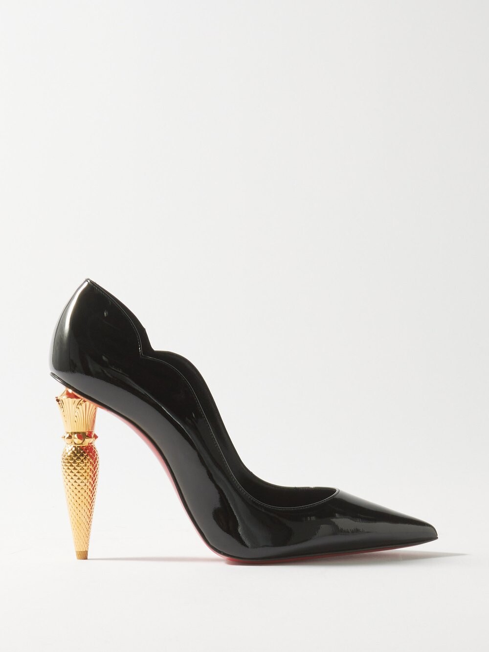 

Лакированные туфли lipchick 100 Christian Louboutin, черный