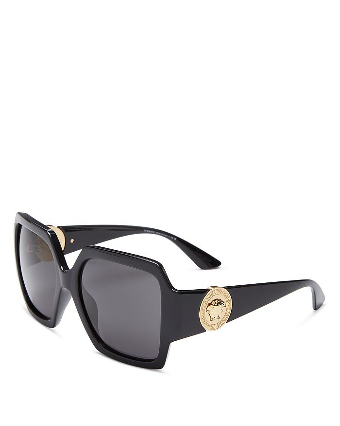 

Квадратные солнцезащитные очки, 56 мм Versace