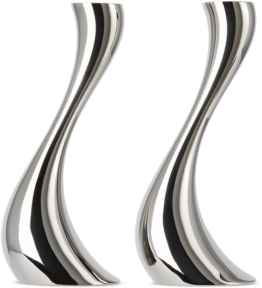 

Набор подсвечников среднего размера Silver Cobra Georg Jensen