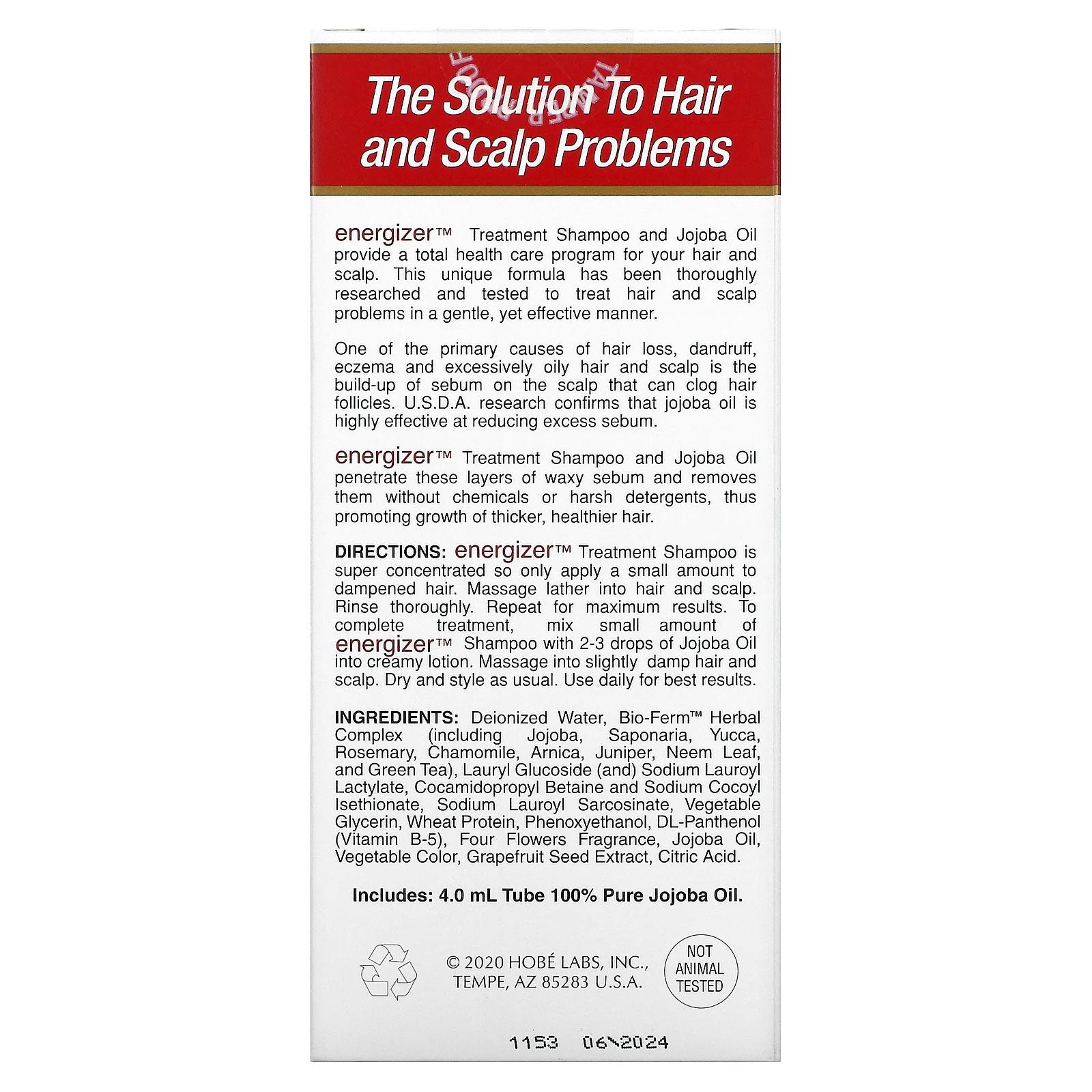 Hobe Labs Энергетический шампунь для лечения волос с жожоба и витамином B-5 118 мл