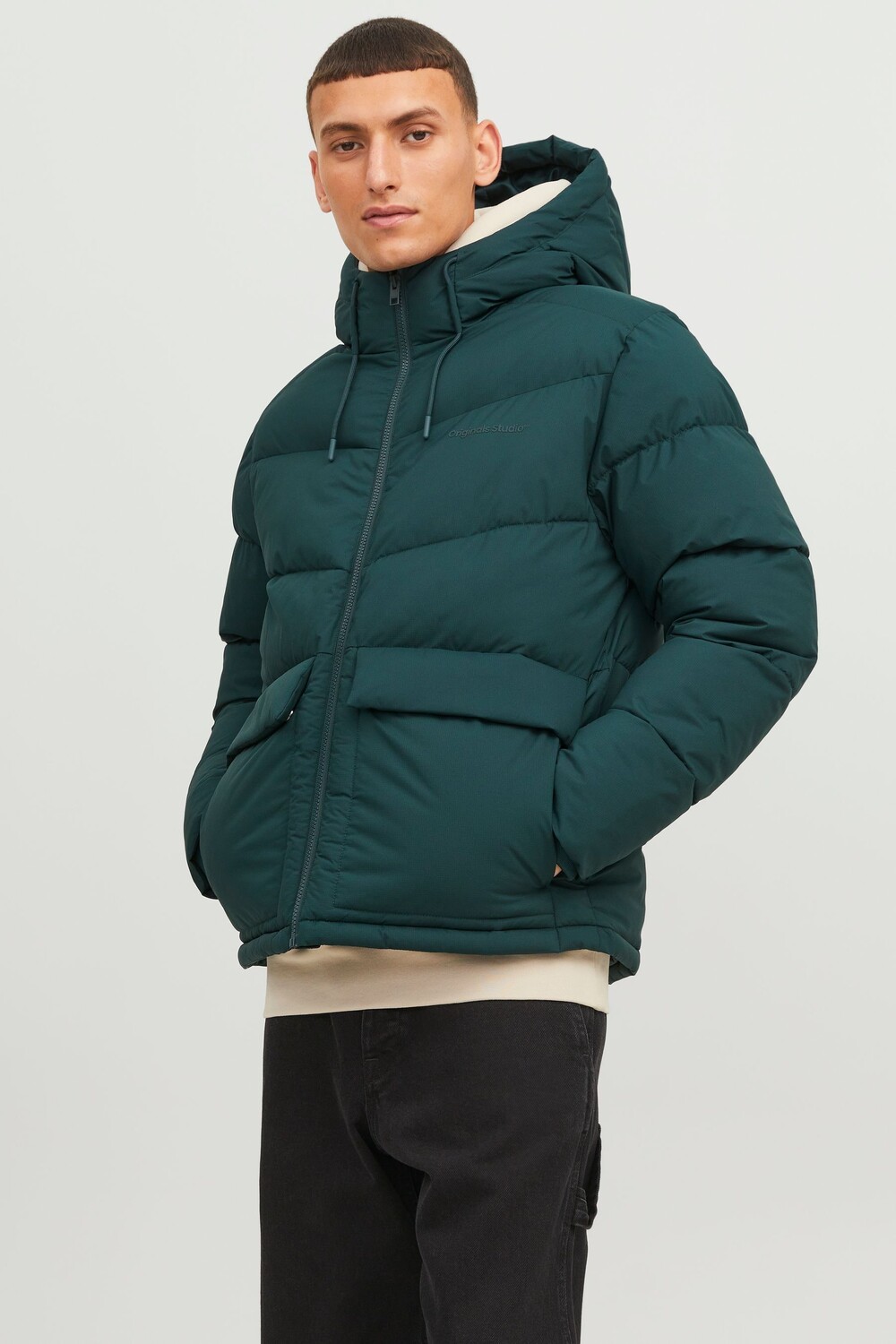 

Утепленное пальто Jack & Jones, зеленый
