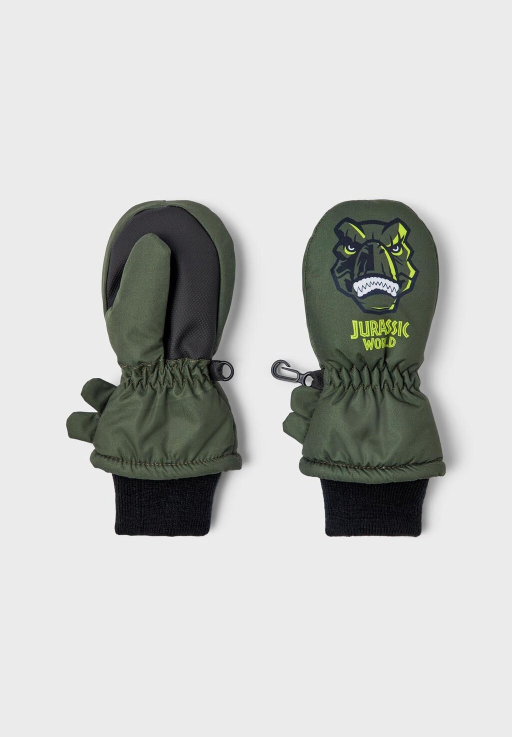 

Варежки Nmmjru Jurassic Mitte Unisex Name it, цвет rifle green
