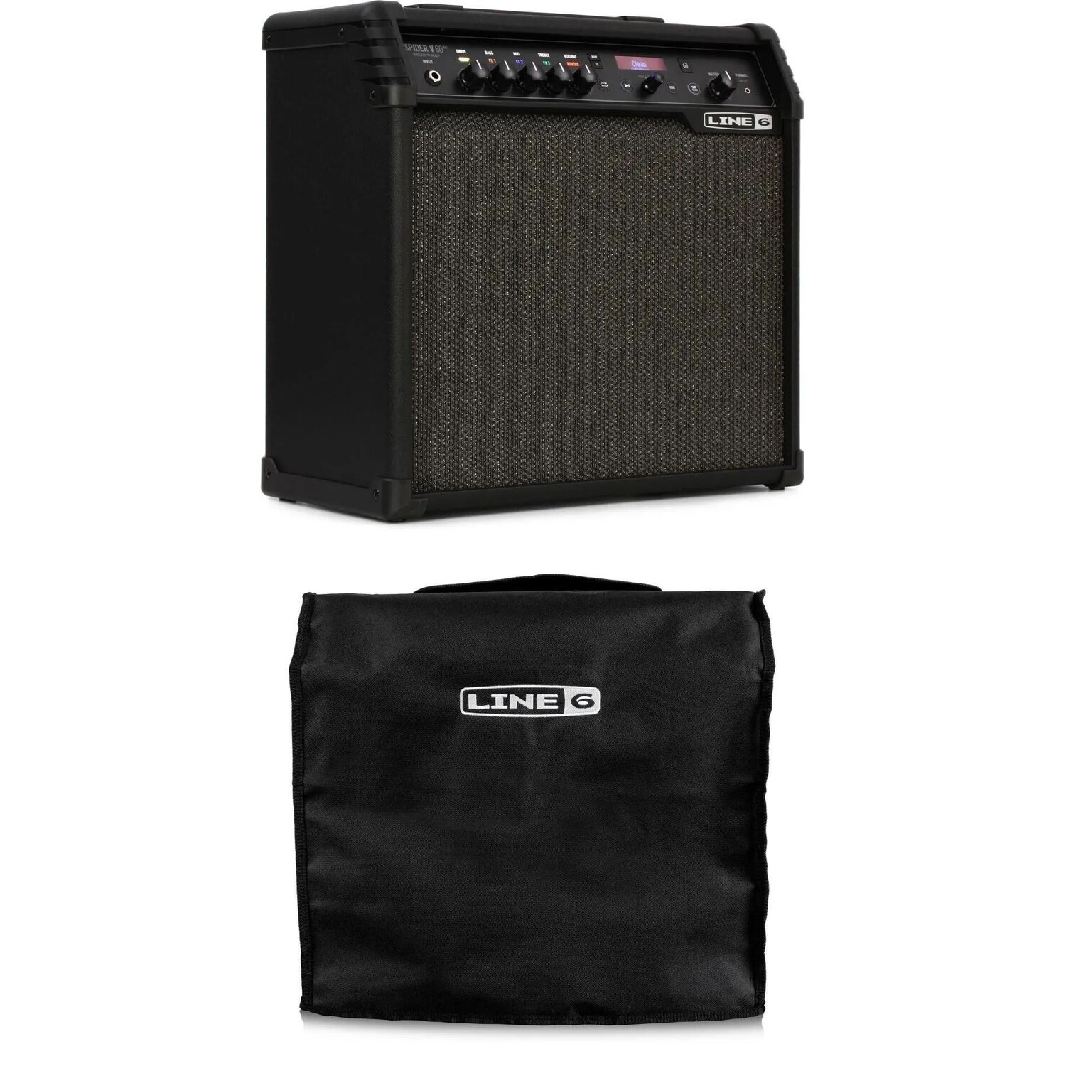 

New Line 6 Spider V 60 MkII 1x10 дюймов 60-ваттный моделирующий комбоусилитель с крышкой