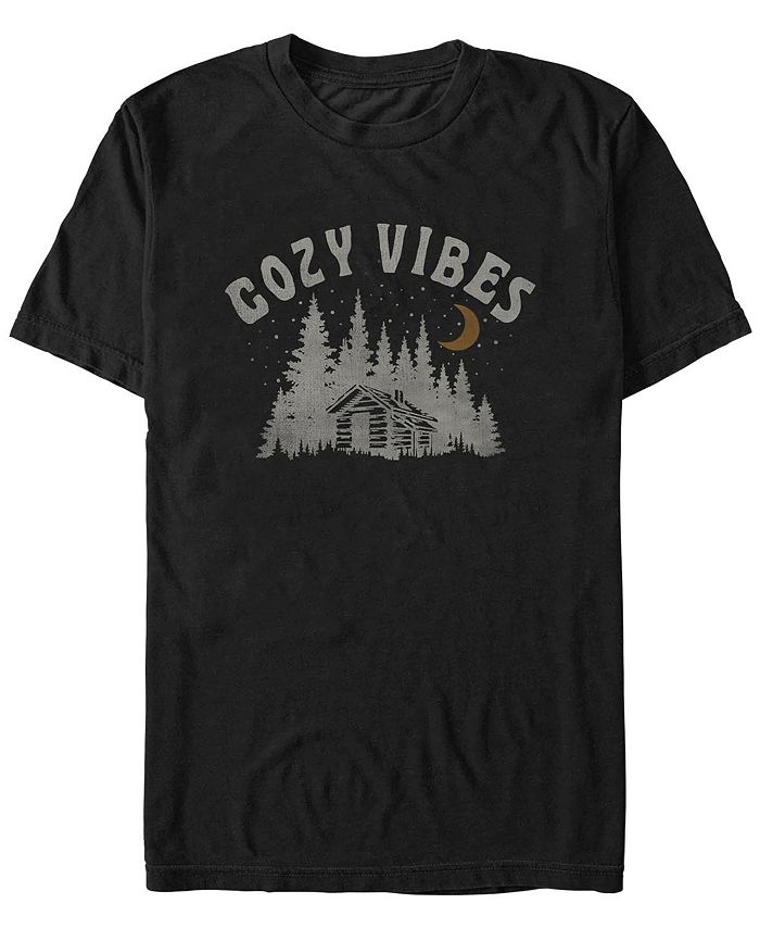 Мужская футболка Cosy Vibes с короткими рукавами Fifth Sun, черный мужская футболка cypress hill aztec skull с короткими рукавами минеральная стирка fifth sun черный