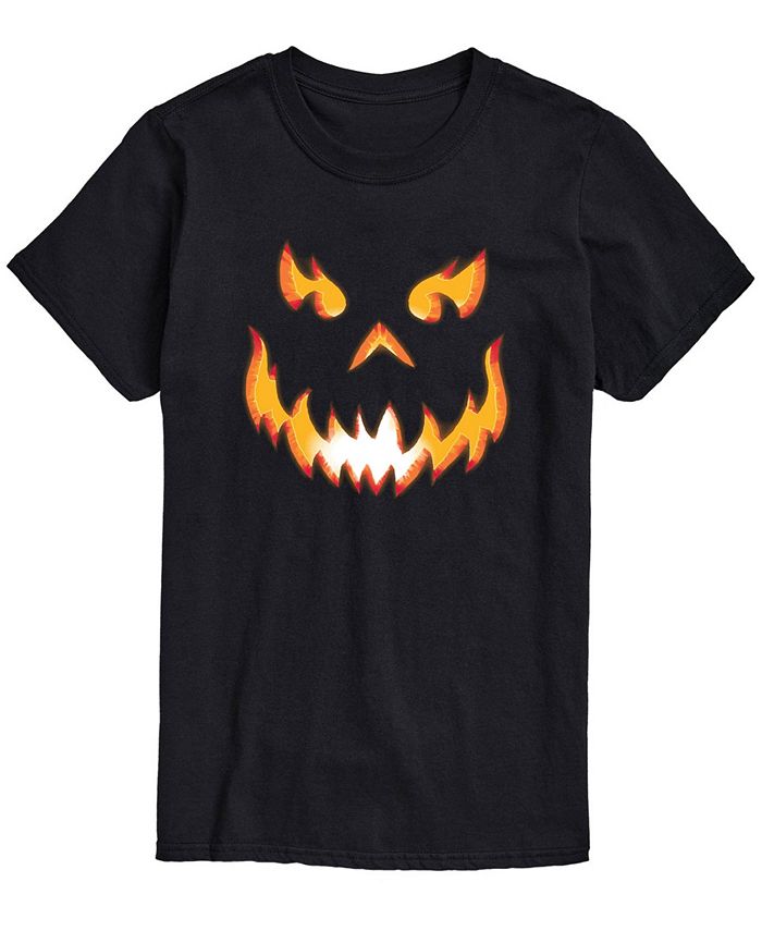 Мужская футболка классического кроя Scary Face с тыквой AIRWAVES, черный