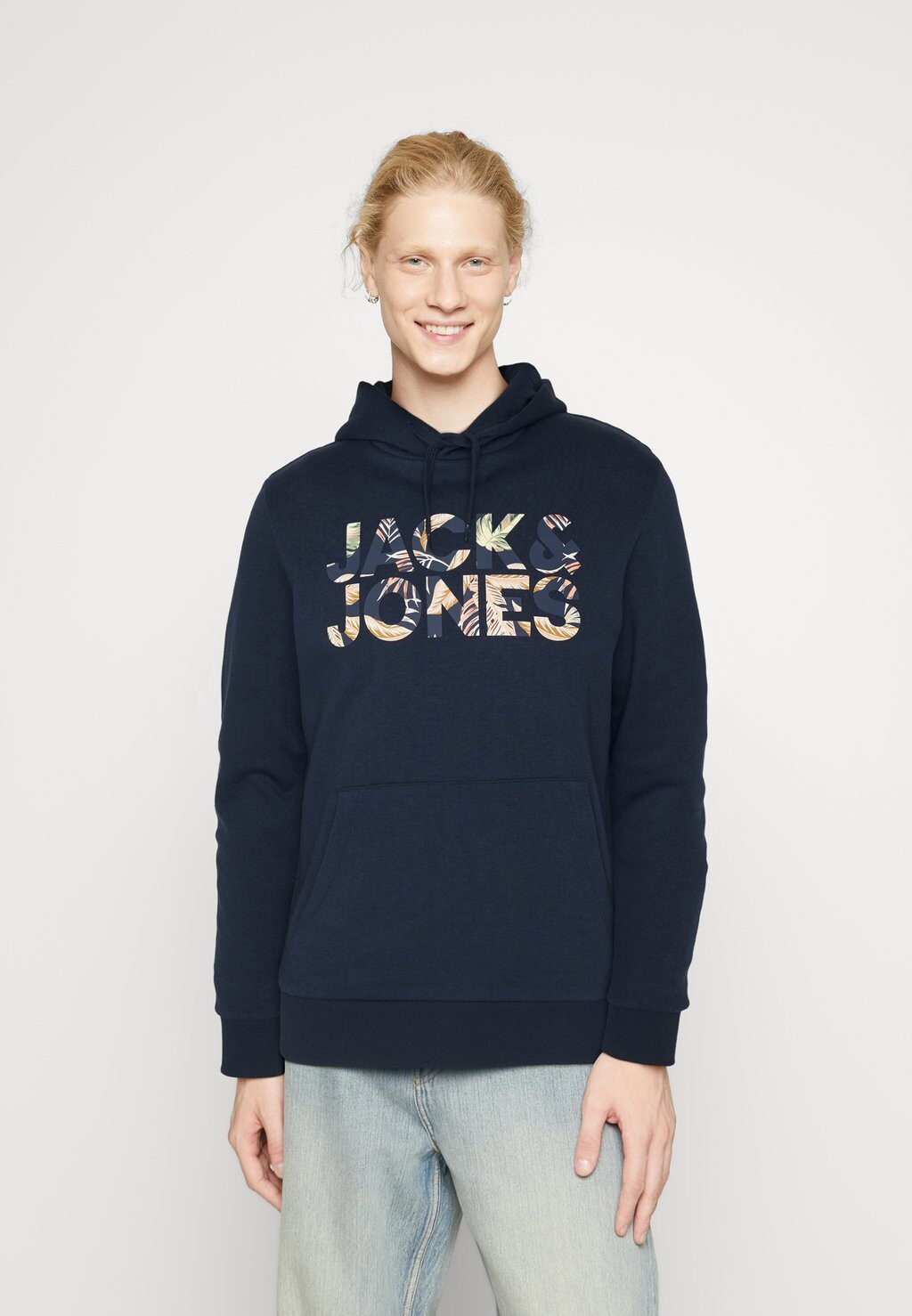 

Толстовка JJEJEFF CORP HOOD NOOS Jack & Jones, темно-синий