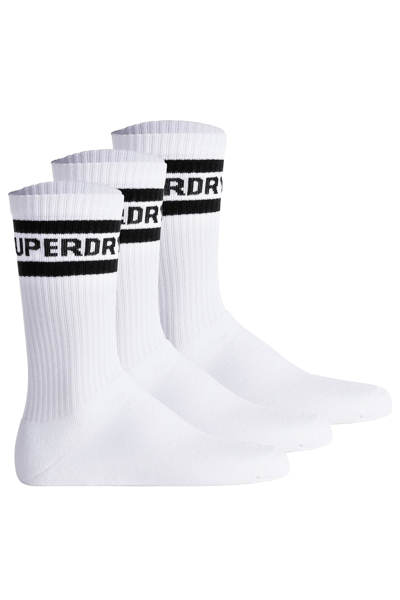 Длинные носки Coolmax — 3 пары Superdry, белый