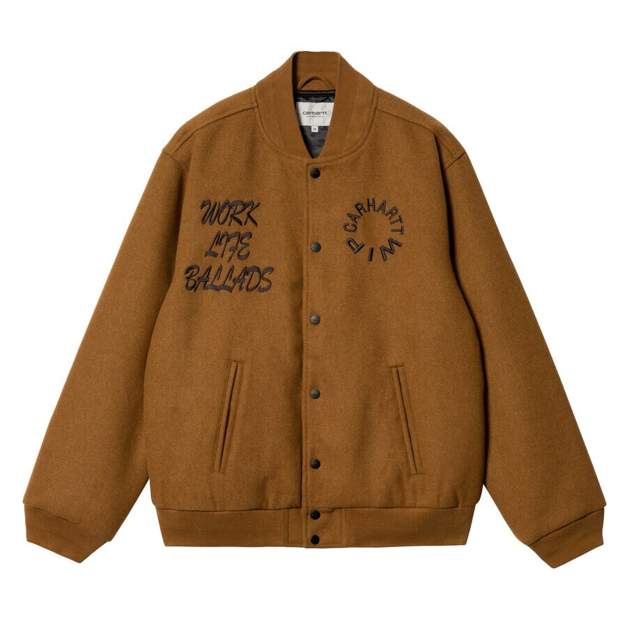 

Куртка Carhartt WIP Between-Season Work Varsity, коричневый