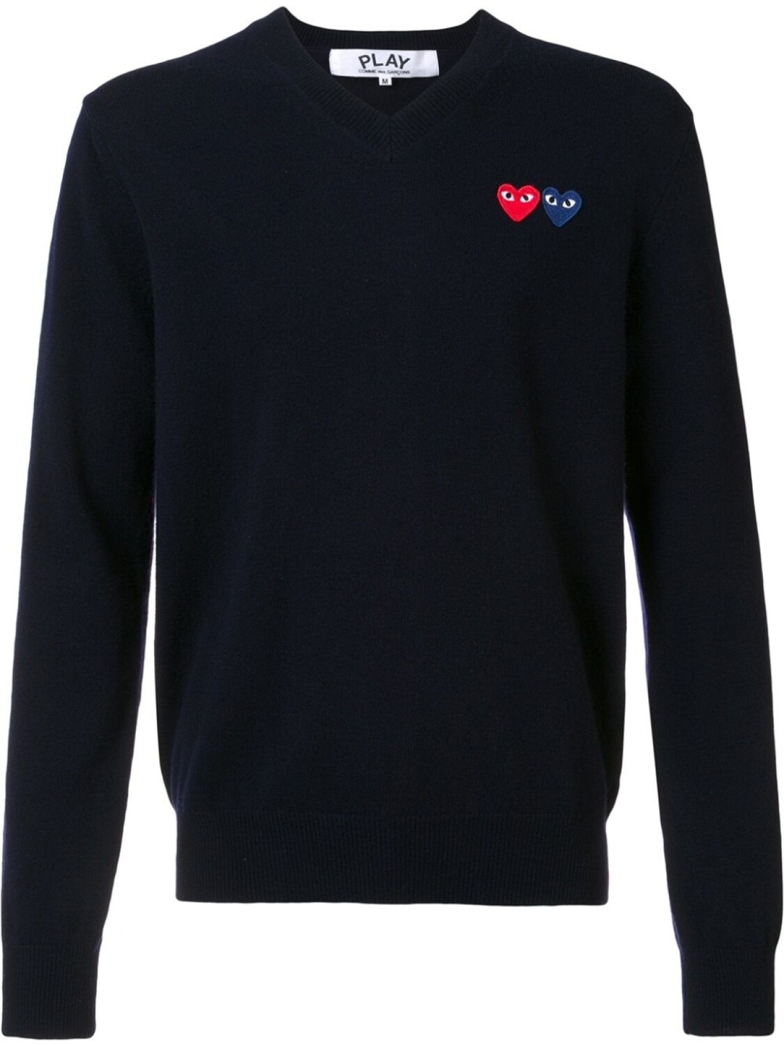 

Джемпер с V-образным вырезом Comme Des Garçons Play, синий