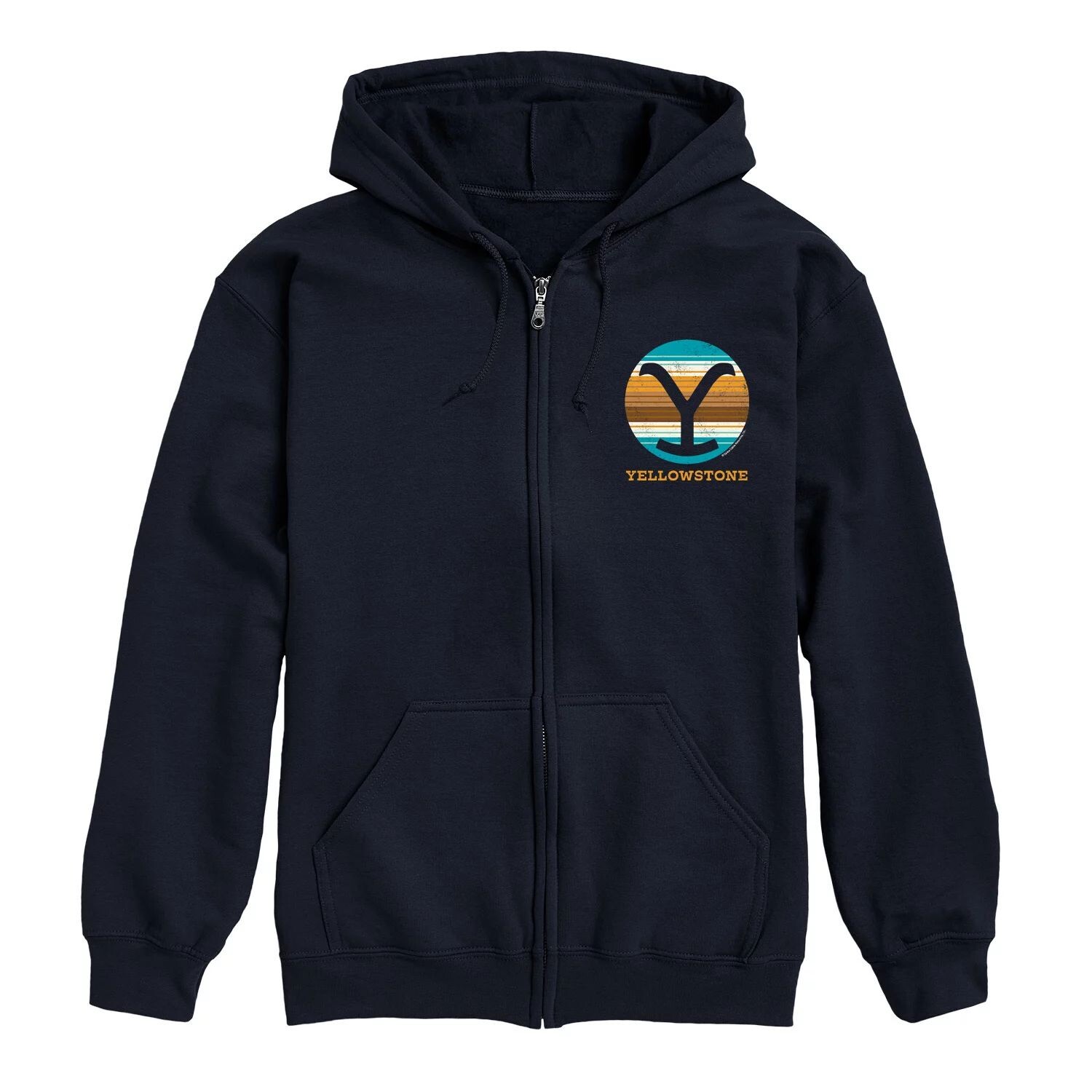 

Мужская толстовка на молнии с капюшоном Yellowstone Y Brand Licensed Character