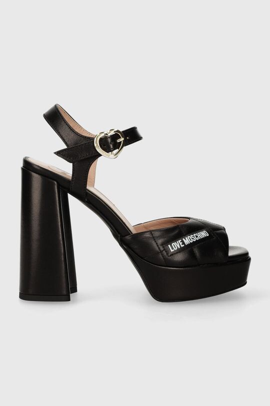 

Кожаные сандалии Love Moschino, черный