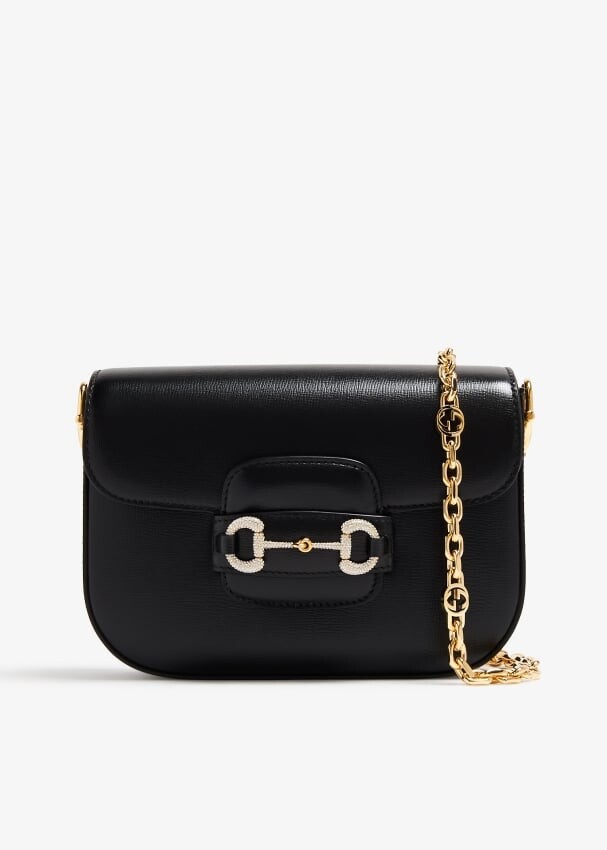 

Сумка Gucci Horsebit 1955 Mini, черный