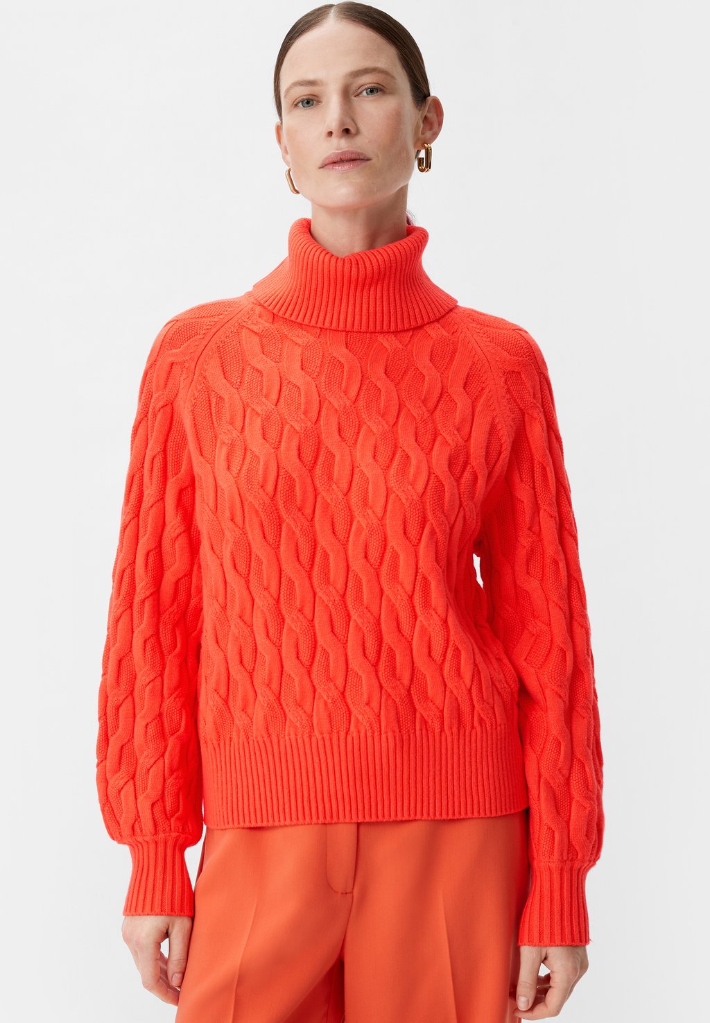 Вязаный свитер MIT MUSTER comma, цвет orange