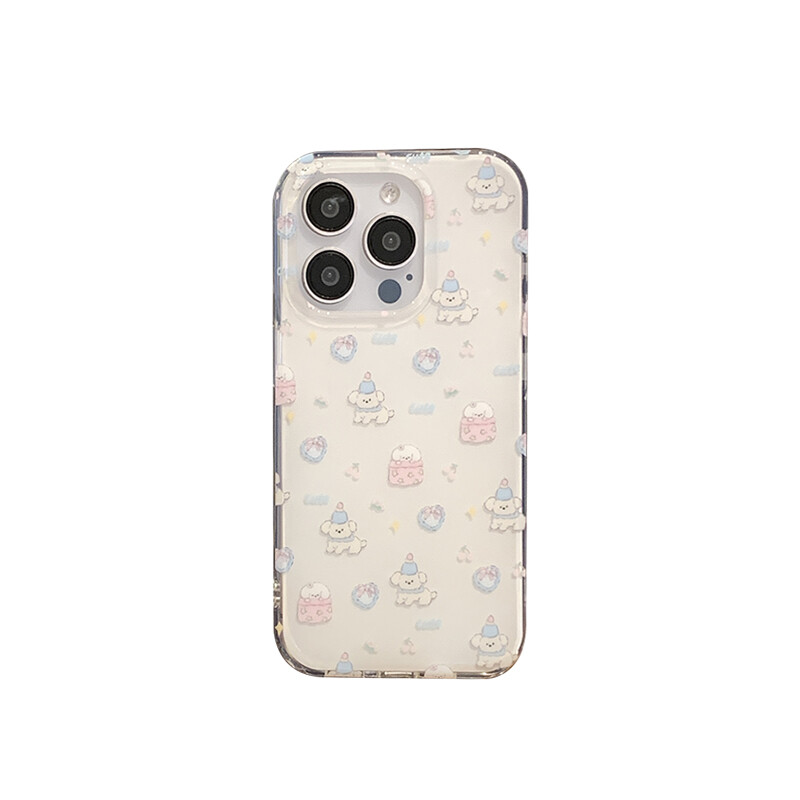

Чехол для телефона Мексика Mesile, White shell pink quilt & blue hat puppy