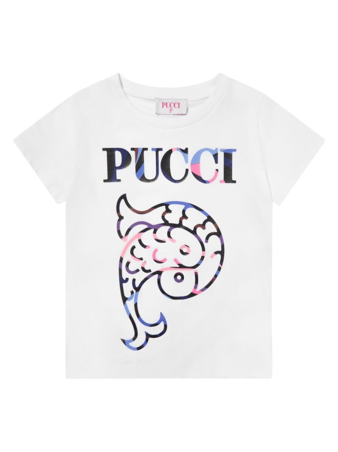 

PUCCI Junior футболка из хлопка с логотипом, белый