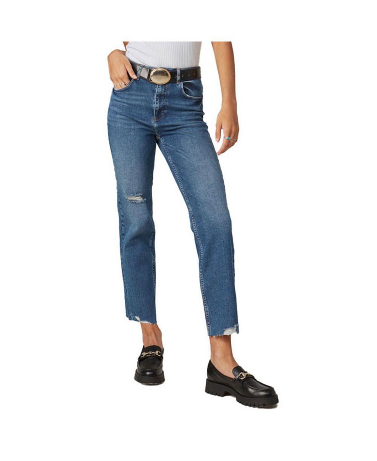 

Женские прямые джинсы с высокой посадкой DENVER-DIS Lola Jeans
