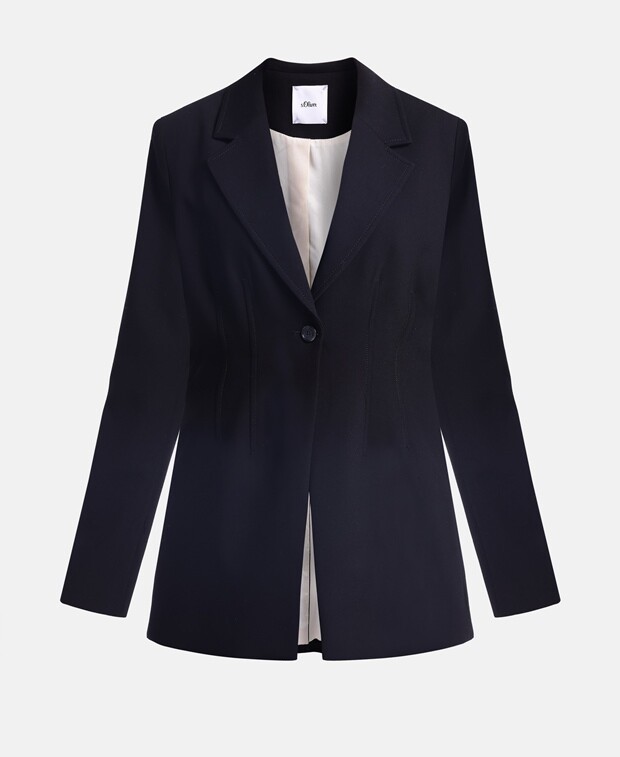 

Деловой пиджак S.Oliver Black Label, черный