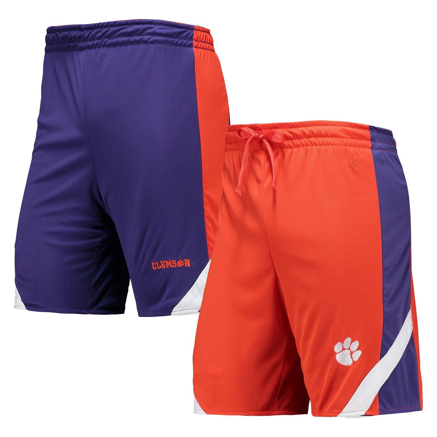 

Мужские оранжево-фиолетовые двусторонние шорты Clemson Tigers Am I Wrong Colosseum