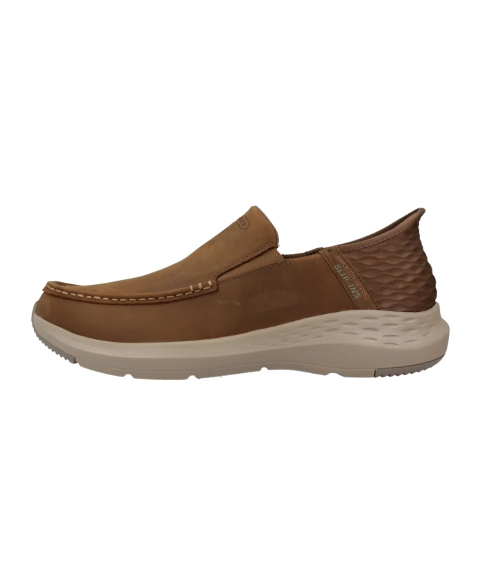

Удобные лоферы без шнуровки Skechers, коричневый