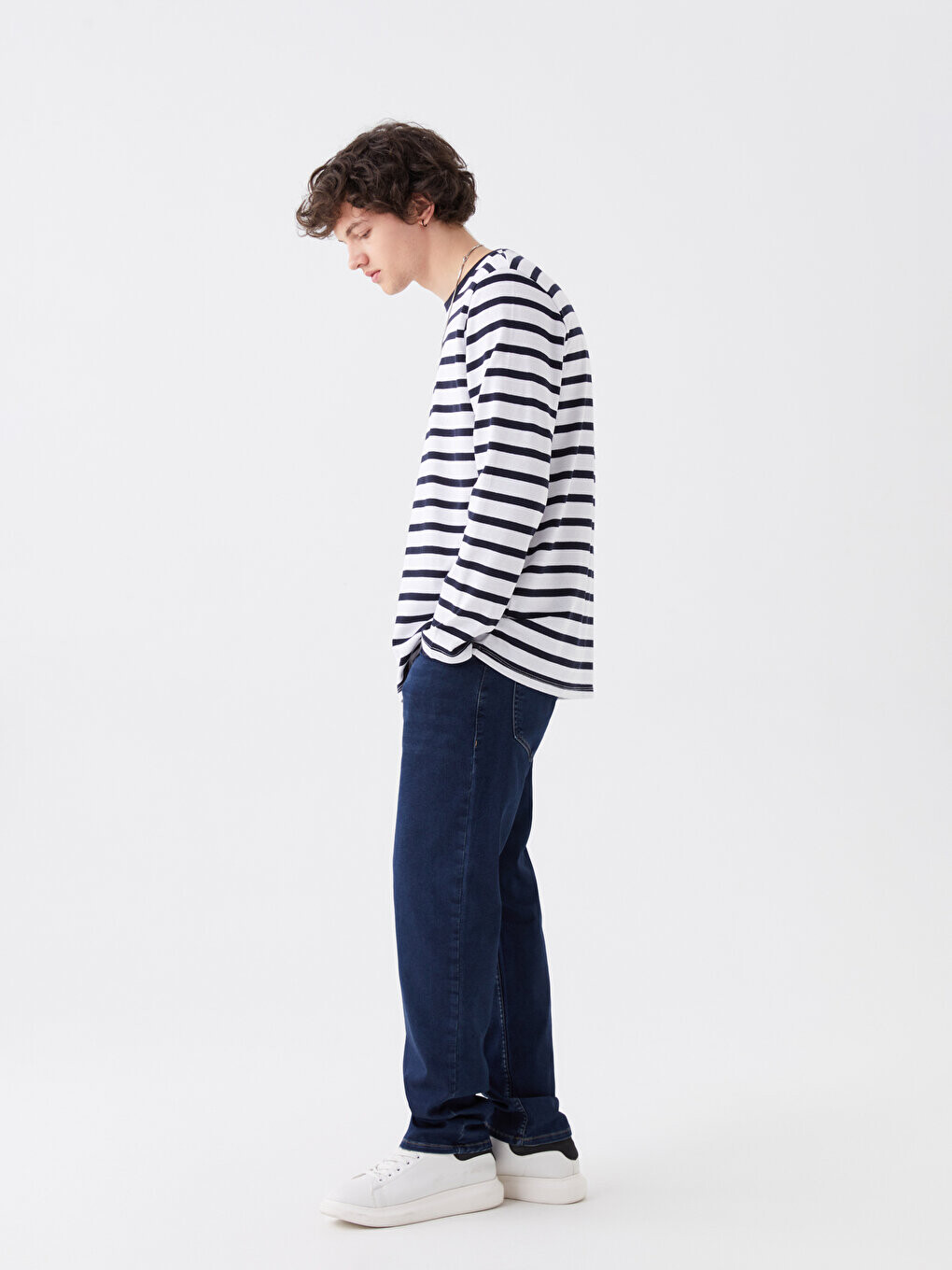 

779 Мужские джинсовые брюки стандартного кроя LCW Jeans, темное родео